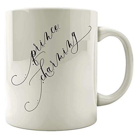 Royal Prince 11 oz Coffee Mug - Charming Son Crown Ruler Humor White Ceramic Gift