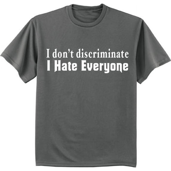 Funny Rude Shirts Mens Graphic Tee I Hate Everyone