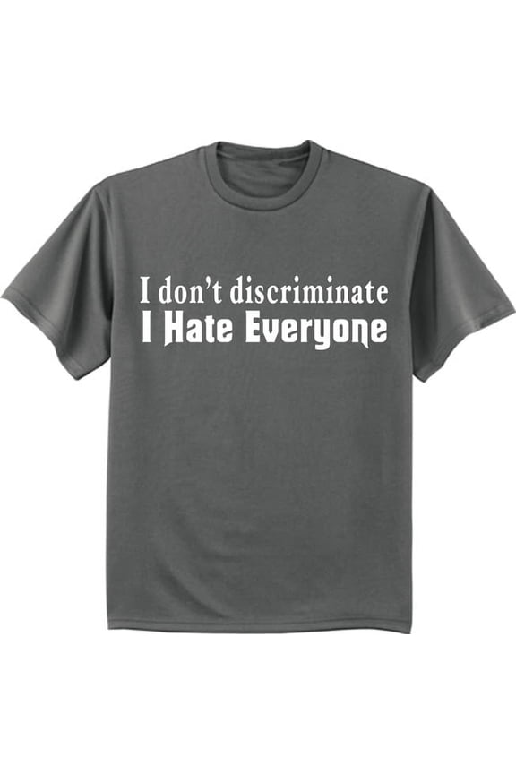 Funny Rude Shirts Mens Graphic Tee I Hate Everyone