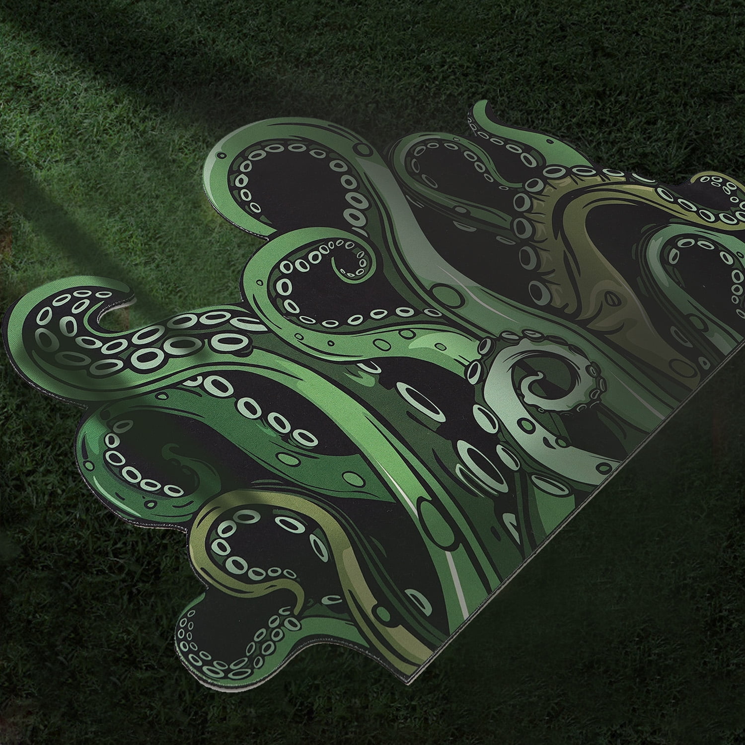 Funny Rug for Living Room, Super Absorbent Bath Mat Non Slip, Machine Washable, Goth Decor Cthulhu Octopus Shaped Shower Mat, Aesthetic Modern Rugs for Bedroom, Small Size Door Mats…