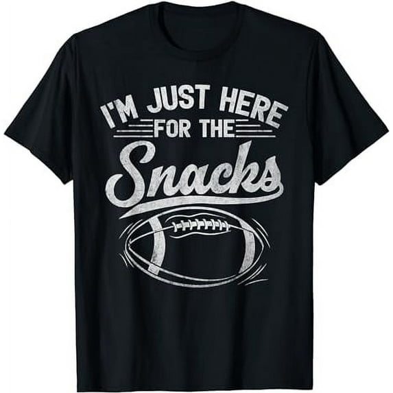 Funny Rugby Football I'm Just Here For The Snacks T-Shirt
