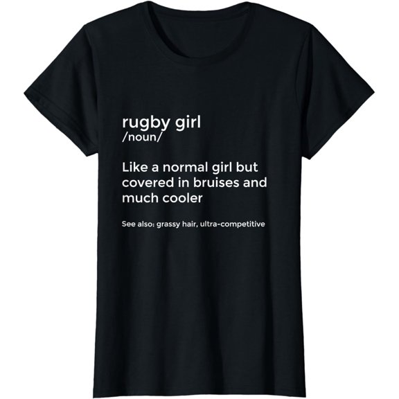 Funny Rugby Girl Definition Women's Girl's Rugby Player Gift T-Shirt