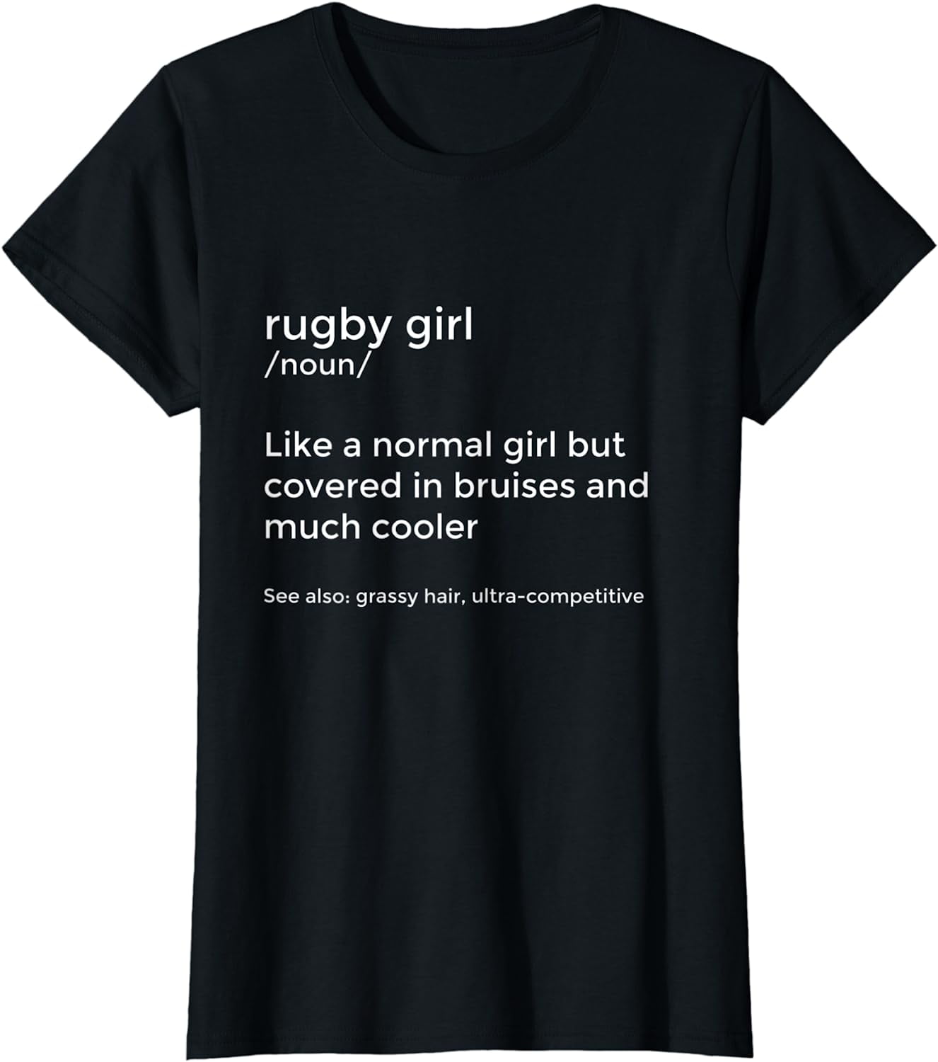 Funny Rugby Girl Definition Women's Girl's Rugby Player Gift T-Shirt ...