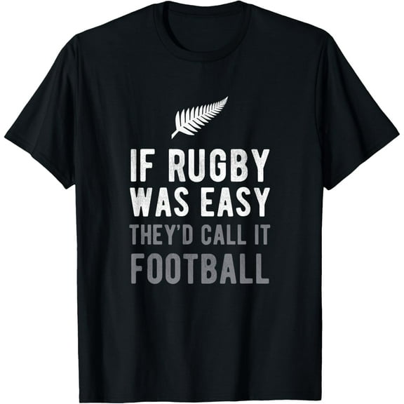 Funny Rugby Silver Fern Football New Zealand NZ Sport T-Shirt