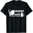 thumbnail image 1 of Funny Rugby Tshirt Rugby Love Beer Shirts, 1 of 3
