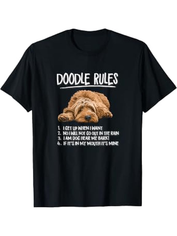 Funny Rules Napping Goldendoodle Doodle Dog Lover T-Shirt