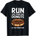 thumbnail image 1 of Funny Running For Men Women Donut Finish Line Marathon T-Shirt, 1 of 4