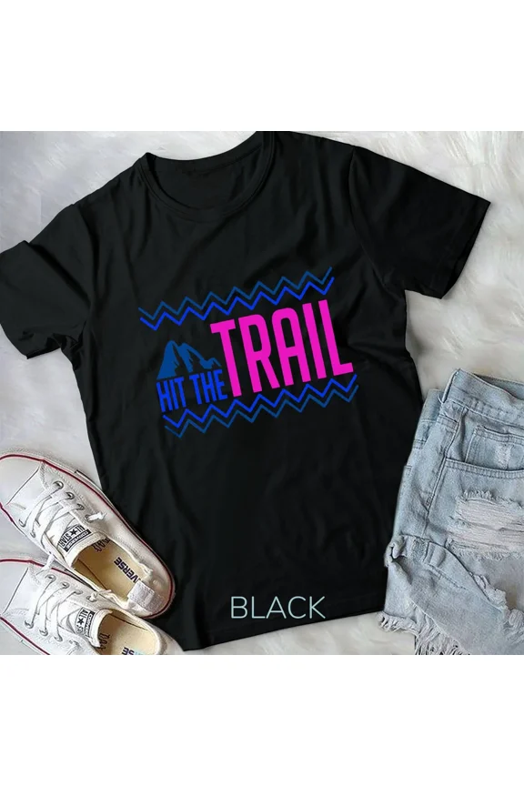 Funny Running New Unisex T-Shirt, Hit The Trail and Jogging Runner Themed Gift New Unisex T-Shirt