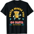 thumbnail image 1 of Funny Running Runner Track Pasta Trail Sprinter Go Faster T-Shirt, 1 of 4