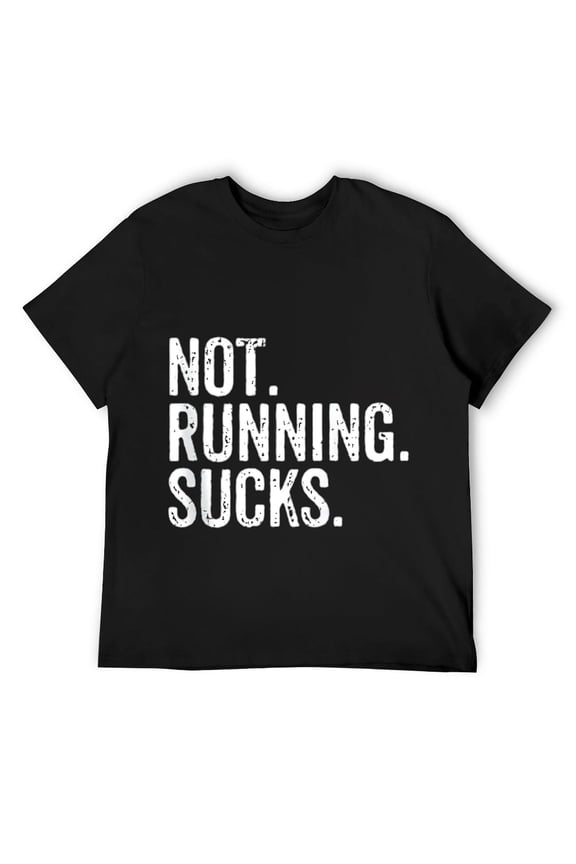 Funny Running Sayings Not Running Sucks Women Workout T Shirt Black