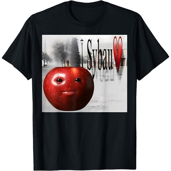 Funny SYBAU Silly AI Apple gen z Meme BrainRot Humor T-Shirt, Unisex T-Shirt