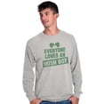 thumbnail image 1 of Funny Saint Patrick's Day Irish Boy Men's Long Sleeve Tee T Shirt Brisco Brands S, 1 of 6