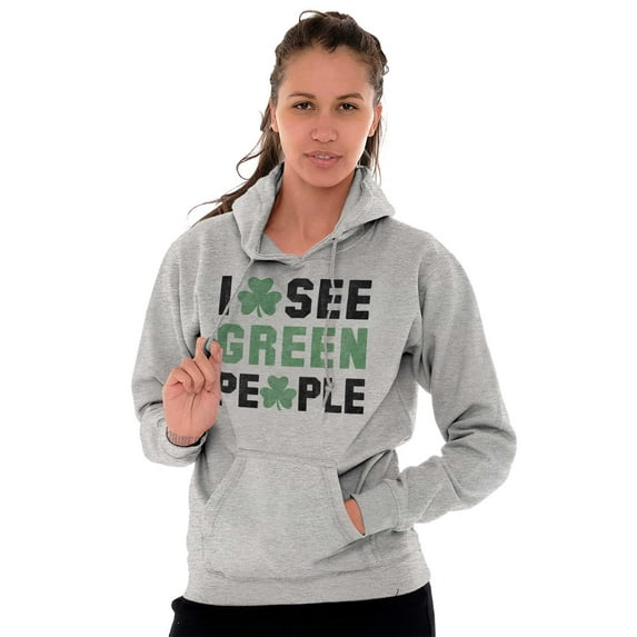 Funny Saint Patrick's Day Irish Pride Hoodie Sweatshirt Women Men Brisco Brands M
