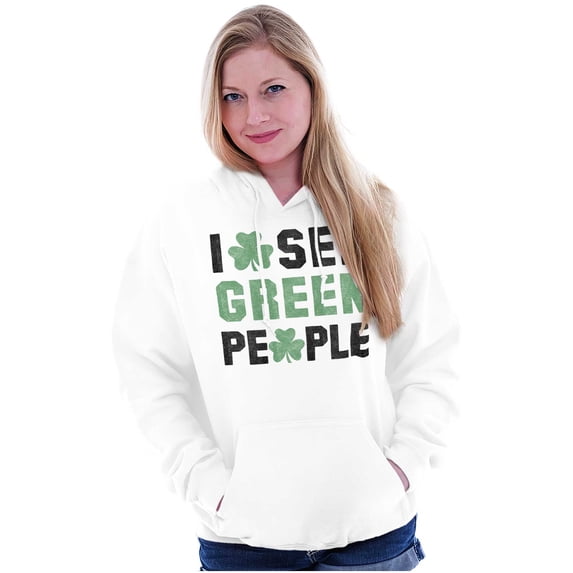 Funny Saint Patrick's Day Irish Pride Hoodie Sweatshirt Women Men Brisco Brands S
