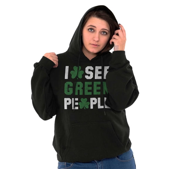 Funny Saint Patrick's Day Irish Pride Hoodie Sweatshirt Women Men Brisco Brands S