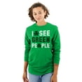 thumbnail image 1 of Funny Saint Patrick's Day Irish Pride Long Sleeve TShirt Men Women Brisco Brands L, 1 of 6