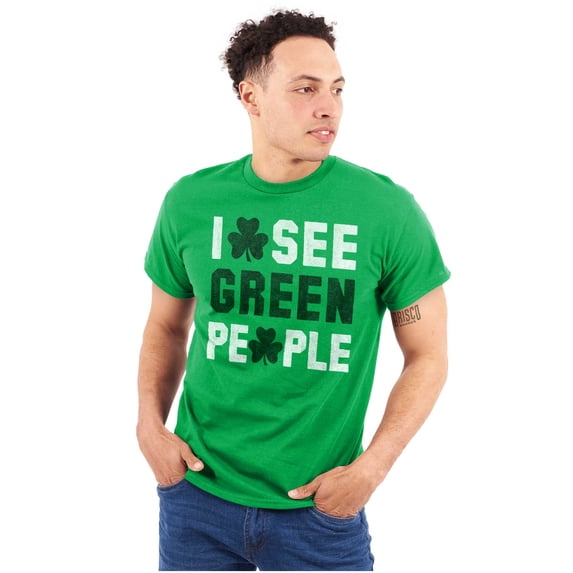 Funny Saint Patrick's Day Irish Pride Plus Size Crewneck Graphic Tee Shirt Brisco Brands 5X