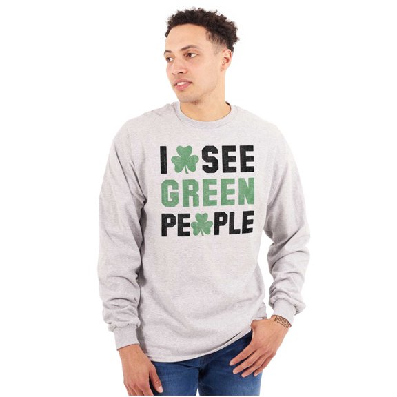 Funny Saint Patrick's Day Irish Pride Plus Size Long Sleeve Graphic Tee Shirt Brisco Brands 3X