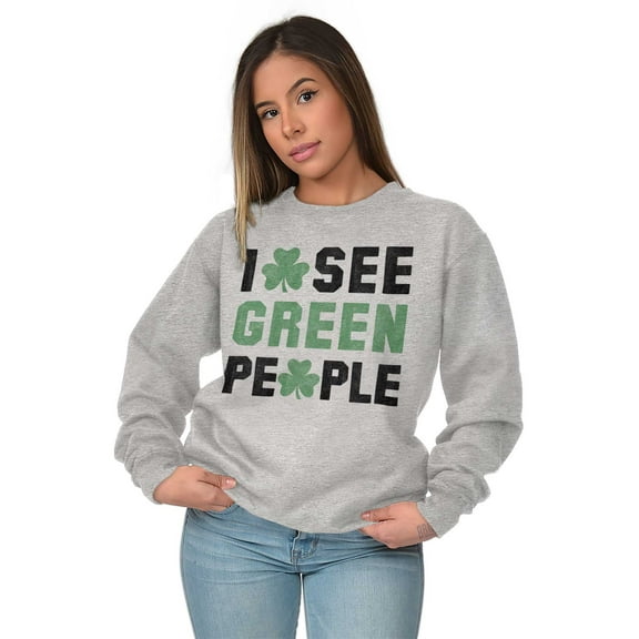Funny Saint Patrick's Day Irish Pride Sweatshirt for Men or Women Brisco Brands L