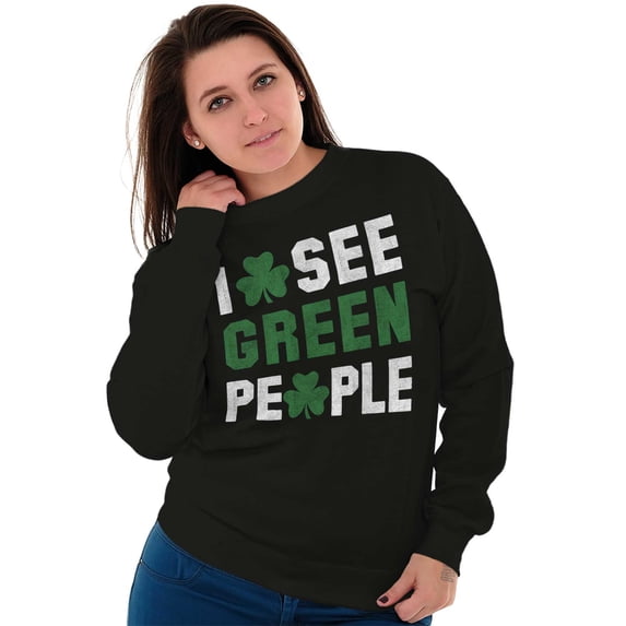 Funny Saint Patrick's Day Irish Pride Sweatshirt for Men or Women Brisco Brands M