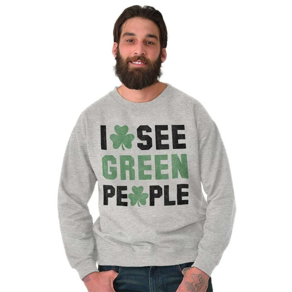 Funny Saint Patrick's Day Irish Pride Unisex Plus Fleece Graphic Sweatshirt Brisco Brands 2X