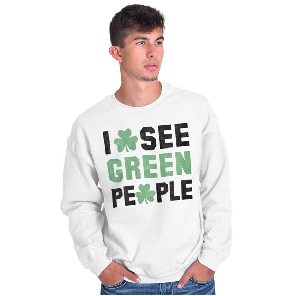 Funny Saint Patrick's Day Irish Pride Unisex Plus Fleece Graphic Sweatshirt Brisco Brands 3X