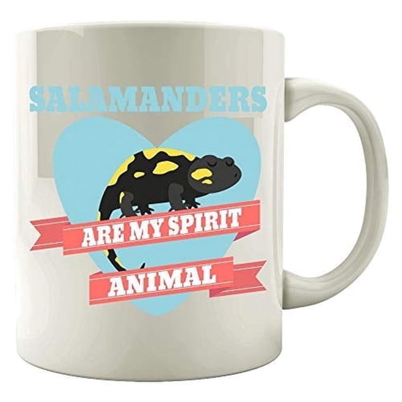 Funny Salamander 11 oz Coffee Mug - My Spirit Animal White Ceramic Gift