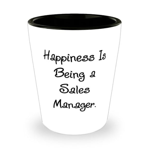 Funny Sales manager Gifts, Happiness Is Being a Sales, Sales manager Shot Glass From Colleagues, Ceramic Cup For Coworkers, New Shot Glass Set, Personalized Shot Glasses, Custom Shot Glasses, Engraved