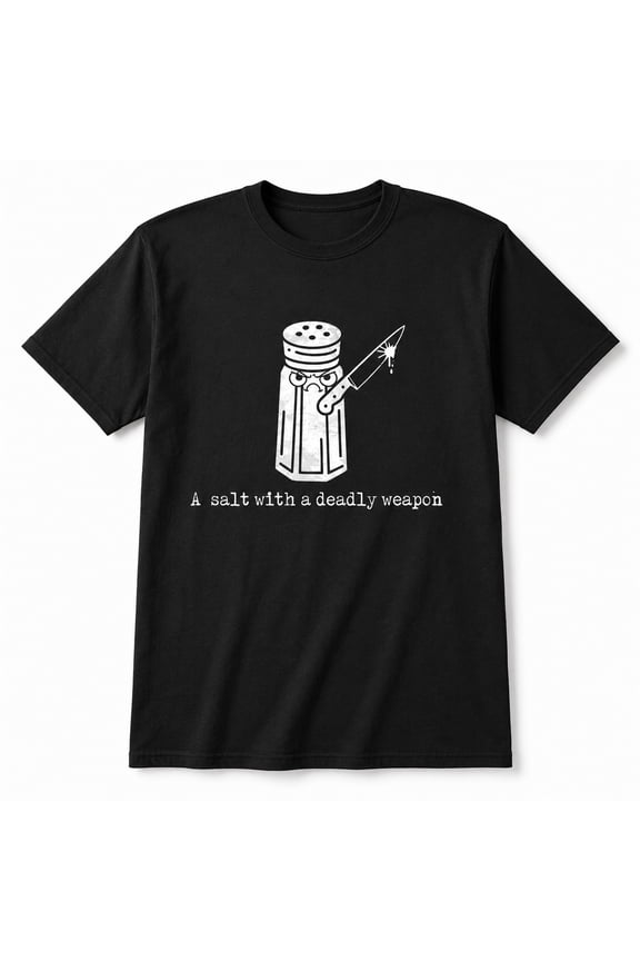 Funny Salt Shaker Pun Graphic T-Shirt, Unisex Classic Fit Tee