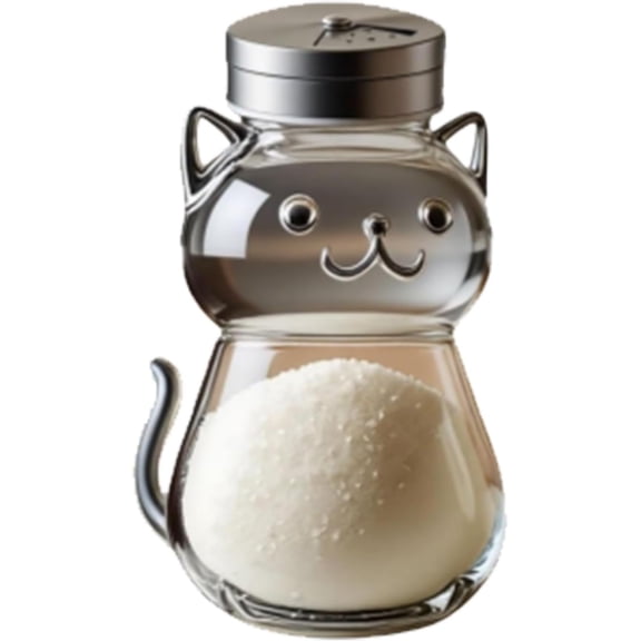 Funny Salt and Pepper Glass Bottle, Cat Pepper Shaker, With Stainless Steel Lids, For Kitchen Cooking, BBQ, Bar, Table, Rv, Camp (Cats)