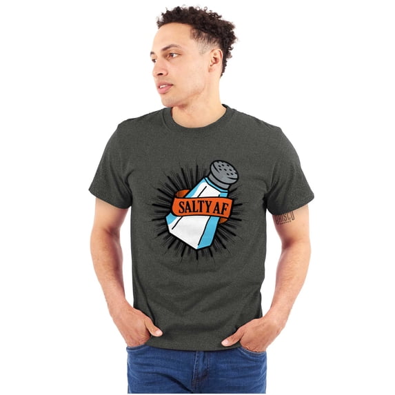Funny Salty AF Sarcastic Joke Men's Graphic T Shirt Tees Brisco Brands M