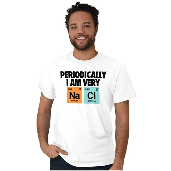 Funny Salty Chemistry Science Joke Men's Graphic T Shirt Tees Brisco Brands X