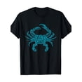 thumbnail image 1 of Funny Salty To The Core Crab Graphic T-Shirt, Unique Teal Nautical Ocean Beach Lover Apparel Tee, 1 of 6