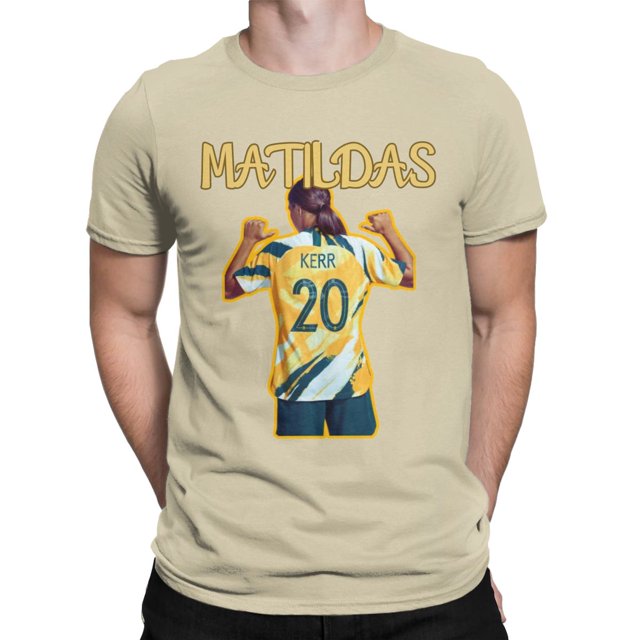 Funny Sam Kerr Australia Soccer TShirts for Men Crewneck 100 Cotton T