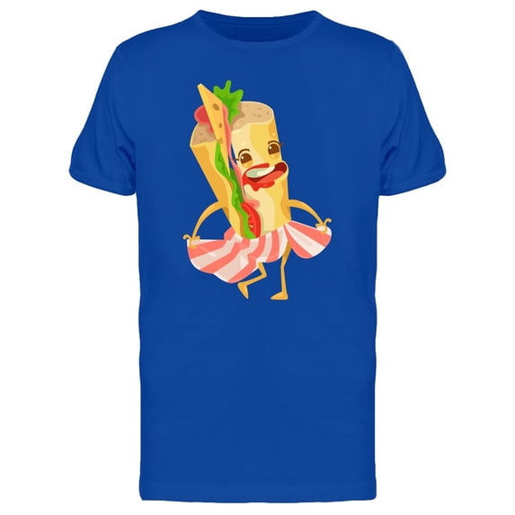 Funny Sandwich Cartoon Tee Men's -Image by Shutterstock