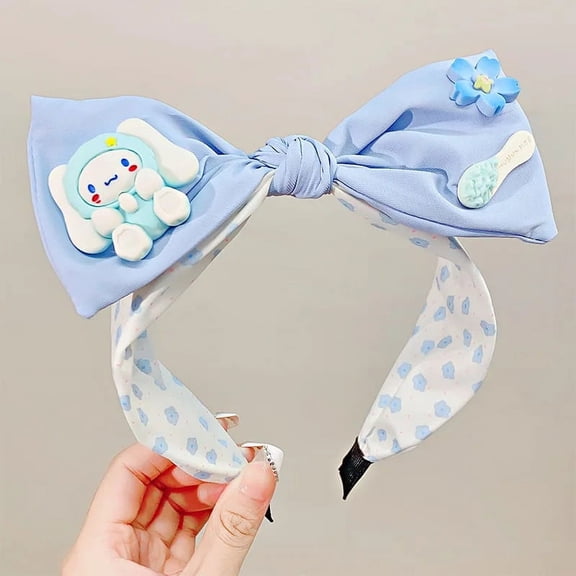 Funny Sanrio Headband Kuromi My Melody Cinnamoroll Cute Anime Plushie Hair Accessories Halloween Series Kid Toys Doll Girl Gift