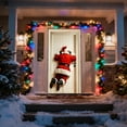 thumbnail image 1 of Funny Santa Backside Door Banner, Humorous Christmas Entrance Decor with Mooning Gift Print, Polyester Fabric with Grommets, for Indoor Outdoor Holiday Prank, 1 of 5