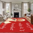 thumbnail image 1 of Funny Santa Claus Area Rugs 5'x8', Washable Small Throw Rugs for Classroom Bedroom, Red Christmas Winter Retro Indoor Outdoor Rug Non-Slip Low Pile Carpet Runner Reversible Floor Mats, 1 of 8