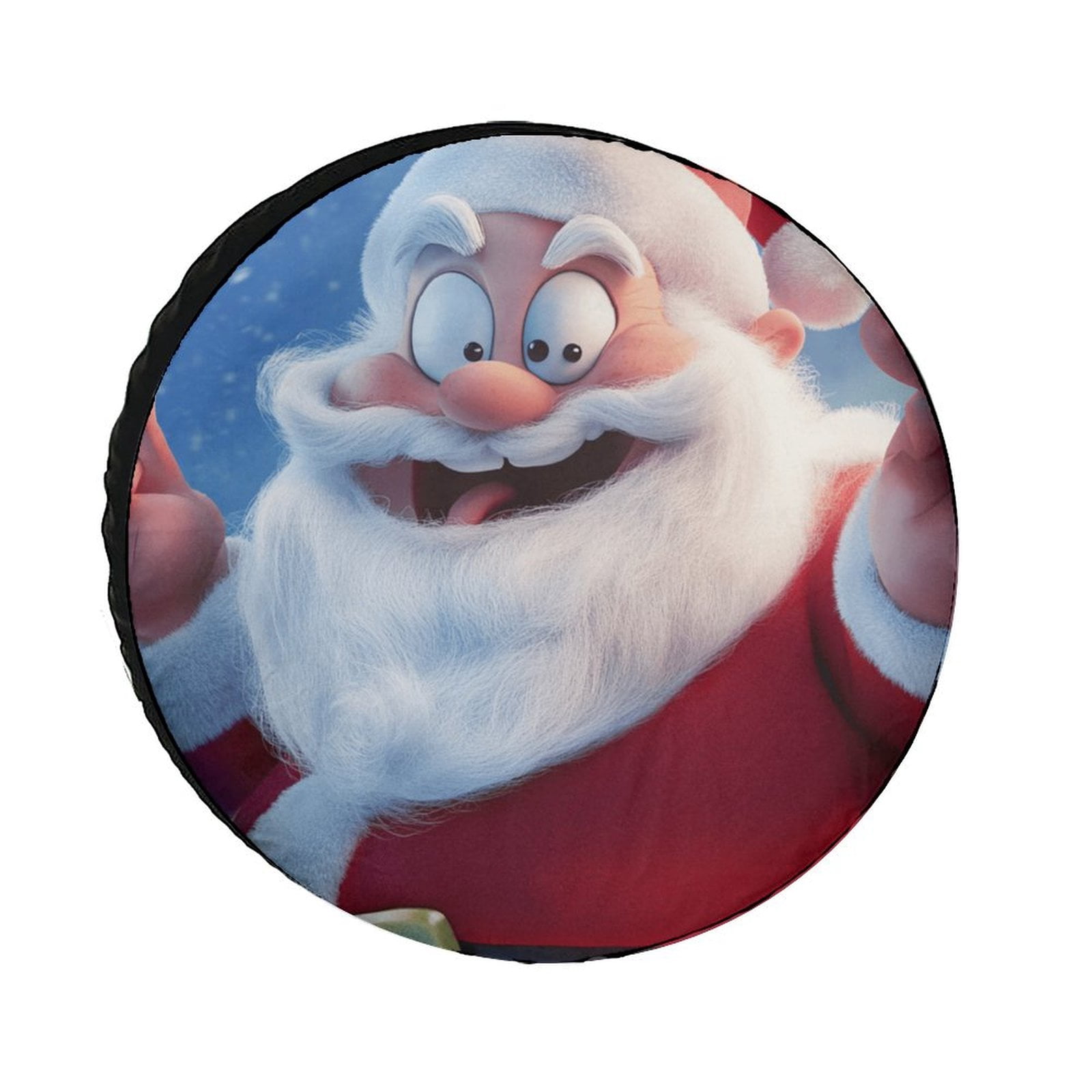 Funny Santa Claus Christmas Spare Tire Cover, Weather Resistant Wheel ...