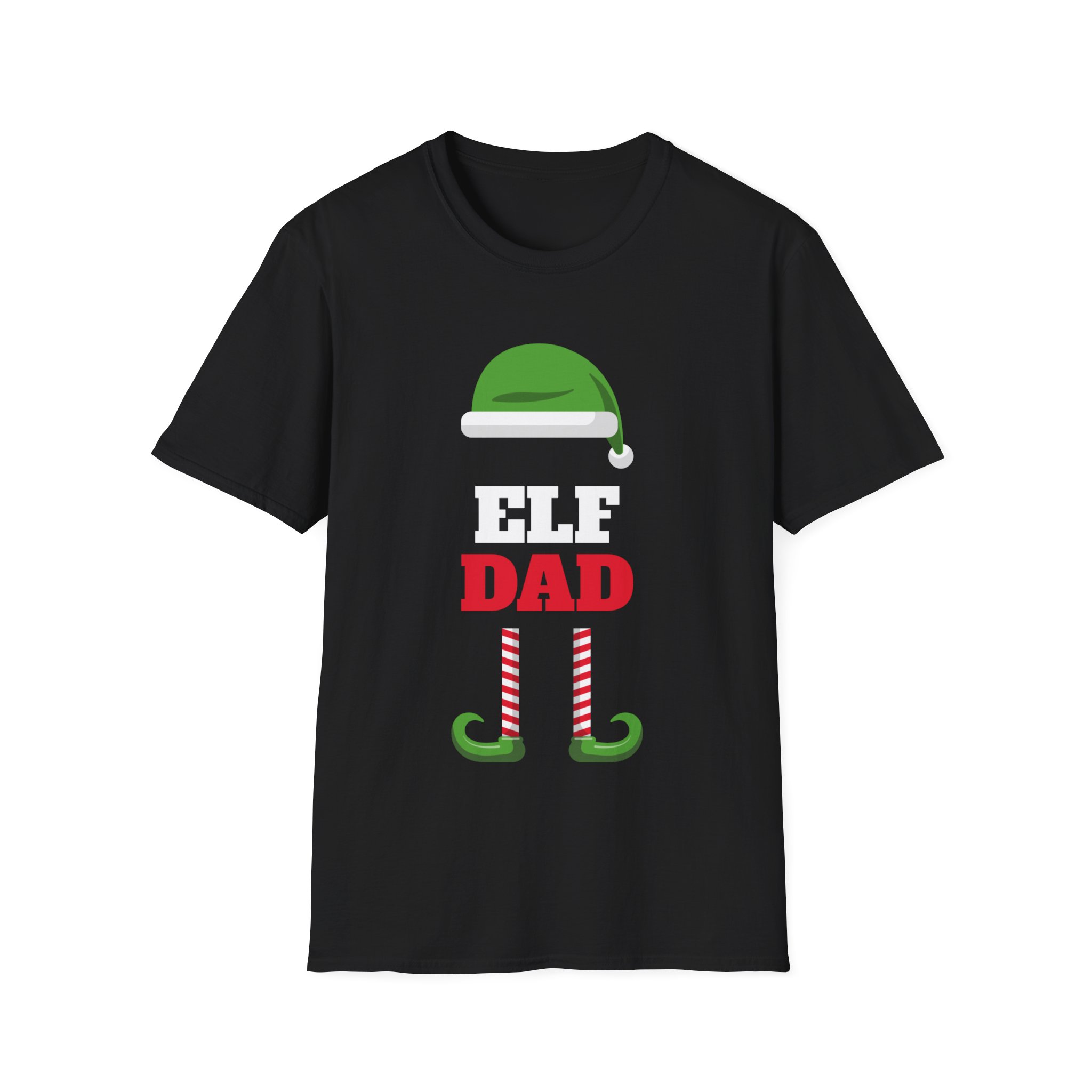Funny Santa Elf Dad Christmas Holiday Men's Tshirt