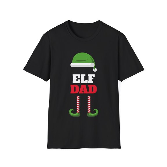 Funny Santa Elf Dad Christmas Holiday Men's Tshirt