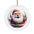 thumbnail image 1 of Funny Santa Sparkle Magical Season Treasure For Gifts And Surprises Hanging Round Ornament, 1 of 1