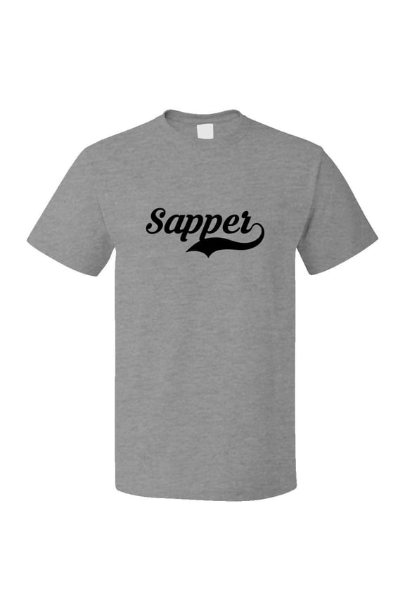 Funny Sapper Retro Old School T shirt Tee Gift