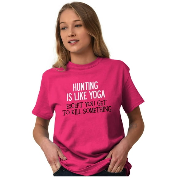 Funny Sarcastic Hunting Hunters Joke Women's Plus Size Graphic Tee Brisco Brands 2X