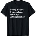 thumbnail image 1 of Funny Sarcastic I have plans with my Affenpinscher dog T-Shirt, 1 of 4