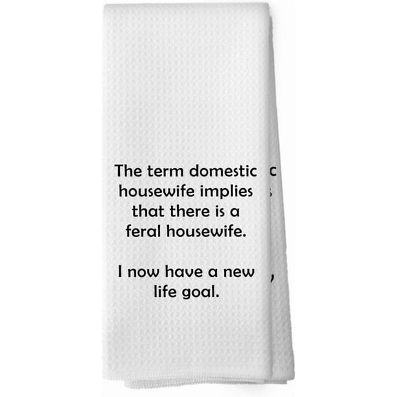 Funny Sarcastic Kitchen Towels - Humor Novelty Snarky Gifts for Women Dish Towels, Funny Inappropriate Gifts Decorative Absorbent Dishcloths Hand Towels for Kitchen Decor 18x26 Inches