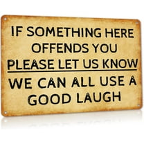 Funny Sarcastic Man Cave Decor Bar Metal Tin Signs Aluminum Garage Wall Decorations A Good Laugh 12 x 8 Inches