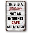 thumbnail image 1 of Funny Sarcastic Metal Sign Wall Decor Man Cave Bar, Cool Stuff for your Room, Funny Garage Signs, Please Don't Be Rude To Me Because My Rude 12x8 Inch, 1 of 5