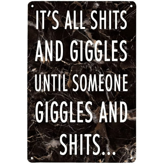 Funny Sarcastic Metal Signs Warning My Sense of Humor Might Hurt Your Feelings For Garage Man Cave Bar Home Bedroom Sign Wall Decor Tin Signs 8"x12"