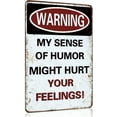thumbnail image 1 of Funny Sarcastic Metal Signs for Garage, Man Cave Home Bar Sign Music Decor Gifts Wall Decor Music Lovers Gifts for Men - 12x8 Inches, 1 of 7